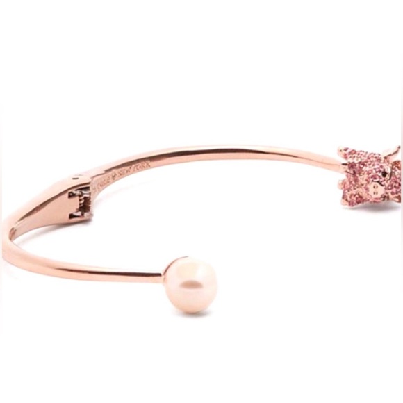 KATE SPADE • Imagination Pig Cuff Rose Gold Bracelet - Picture 4 of 6